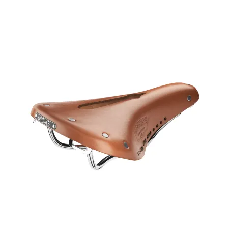 Selle vélo cuir courte sculptée miel - Confort ajusté route - BROOKS