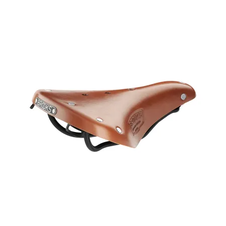 Selle vélo cuir courte miel - Confort cycliste route classique - BROOKS