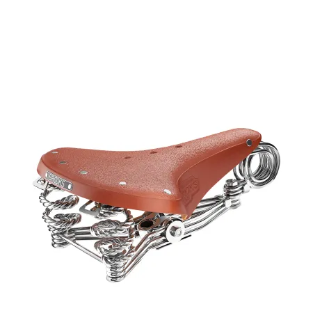 Selle vélo cuir triple rail miel - Confort et robustesse - BROOKS