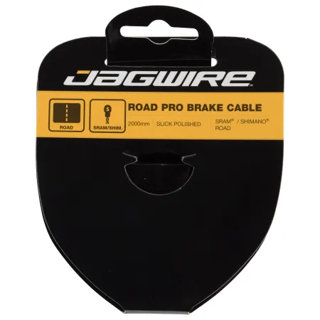 Câble de frein route inox poli haut de gamme - Compatible SRAM/Shimano - JAGWIRE