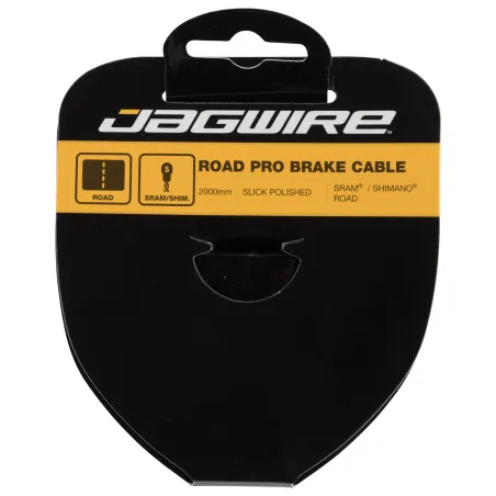 Câble de frein route inox poli haut de gamme - Compatible SRAM/Shimano - JAGWIRE