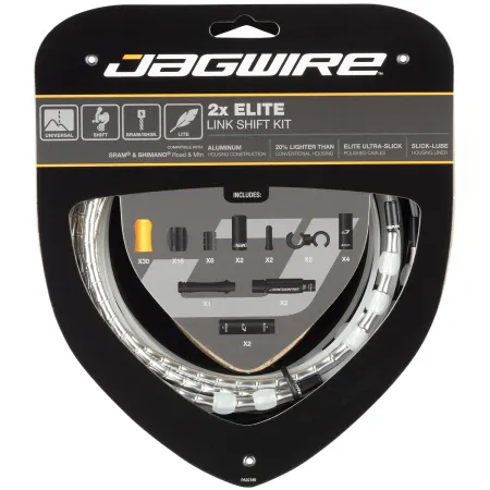 Kit câble et gaine articulée dérailleur double plateau - Précision de passage - JAGWIRE