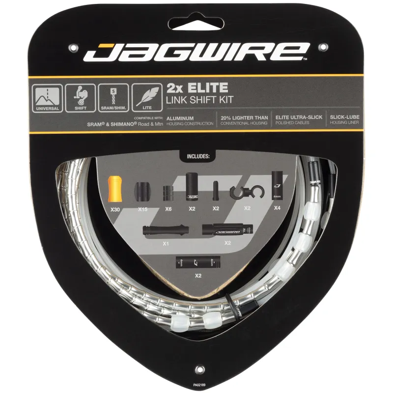 Kit câble et gaine articulée dérailleur double plateau - Précision de passage - JAGWIRE