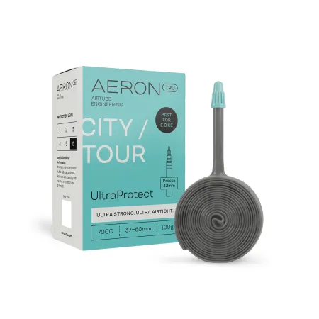 Chambre à air TPU vélo urbain et voyage 700C - Protection renforcée anti-crevaison - AERON TPU
