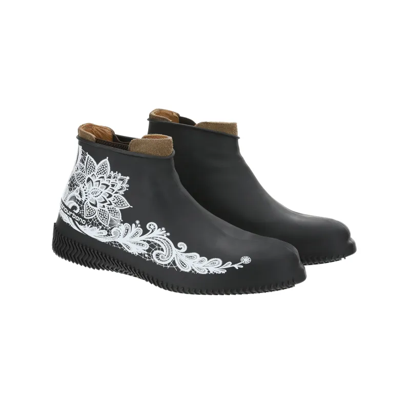 Sur-chaussures de pluie motif fleuri taille L - Protection imperméable pieds - TAAC TUCANO URBANO