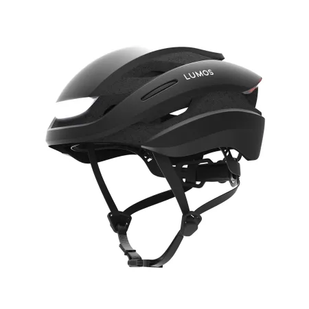 Casque vélo connecté Ultra noir - Feux LED integres pour la ville - LUMOS