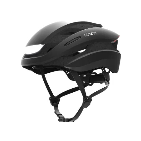 Casque vélo connecté Ultra noir - Feux LED integres pour la ville - LUMOS