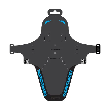 Protection de cadre vélo enduro cyan grand format - Anti-eclats renforce VTT descente - RRP