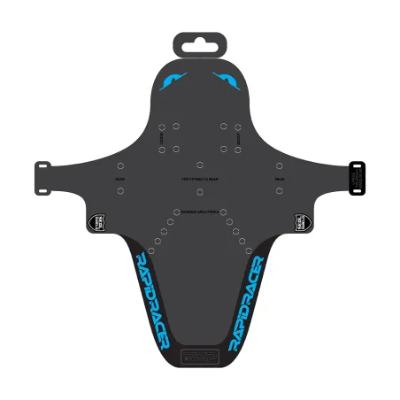 Protection de cadre vélo enduro cyan grand format - Anti-eclats renforce VTT descente - RRP