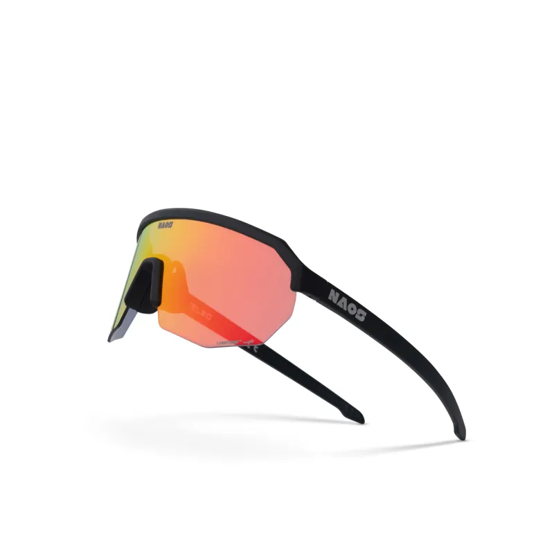 Lunettes de vélo Helbo photochromiques noir mat - Adaptation automatique luminosité - NAOS