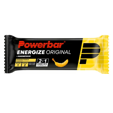 Barre energetique vélo banane - Energie avant et pendant l'effort boite de 15 - POWERBAR