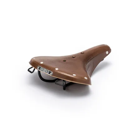 Selle vélo en cuir miel - Confort robuste tout usage - BROOKS