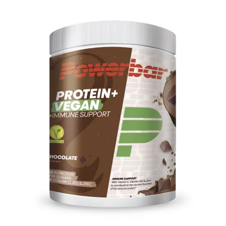 Proteine vegetale chocolat pour cycliste - Recuperation musculaire sans produits animaux - POWERBAR