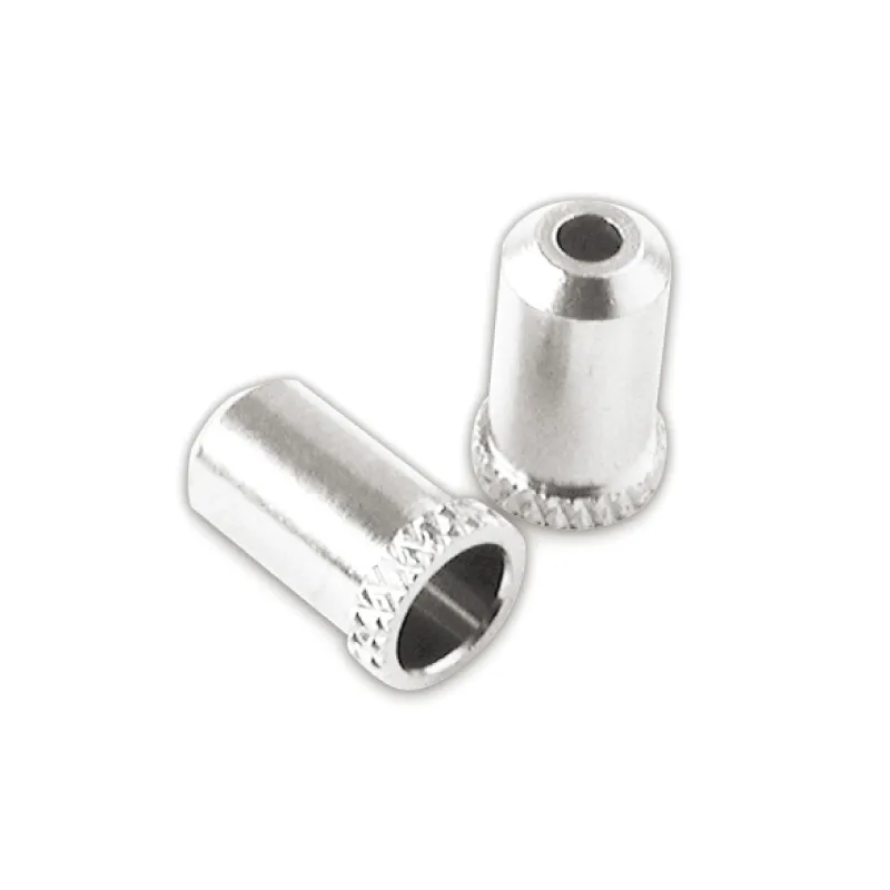 Butées de guide-câble en laiton - Lot de 50 finition chromée - JAGWIRE