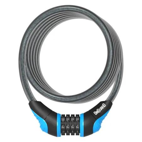 Antivol spirale combinaison vélo bleu 180cm - Verrouillage sans cle a code - ONGUARD