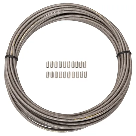 Gaine de frein vélo lubrifiée 5mm - Bobine 10m titane - JAGWIRE
