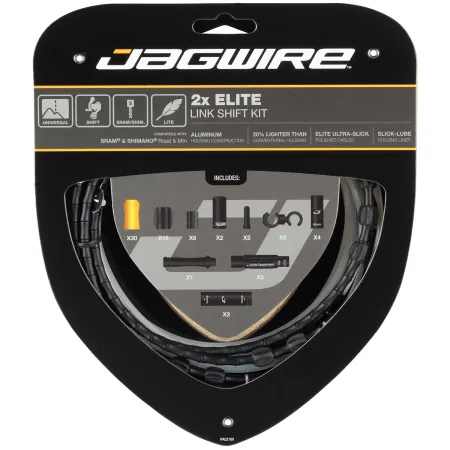 Kit câble et gaine articulée dérailleur double plateau - Précision de passage - JAGWIRE