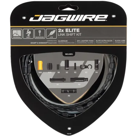Kit câble et gaine articulée dérailleur double plateau - Précision de passage - JAGWIRE
