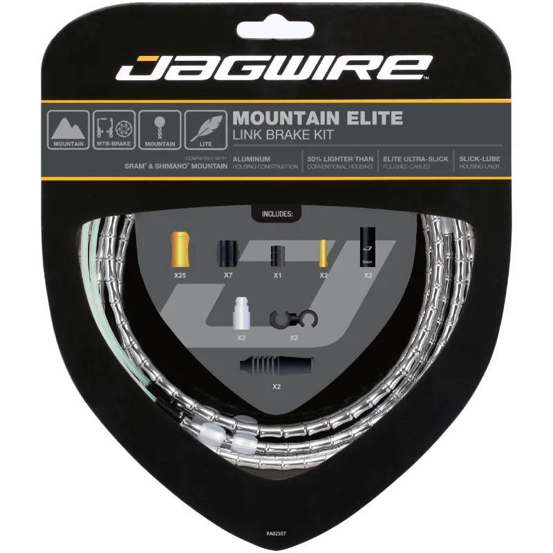 Kit de frein vélo VTT haut de gamme - Gaine articulée durable et précise - JAGWIRE