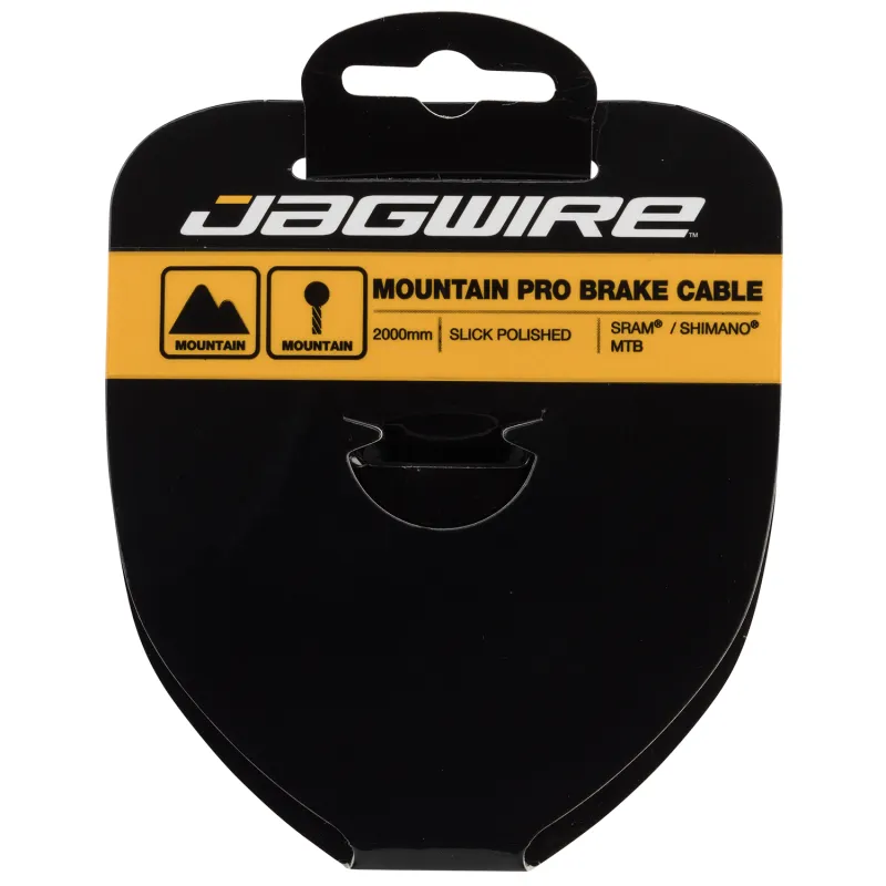 Câble de frein vélo VTT inox poli - Glisse extra fluide compatible SRAM/Shimano - JAGWIRE