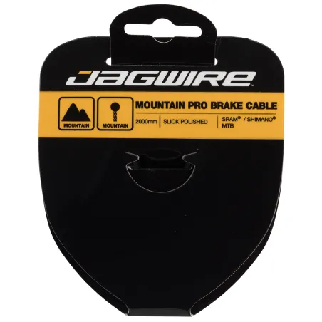 Câble de frein vélo VTT inox poli - Glisse extra fluide compatible SRAM/Shimano - JAGWIRE