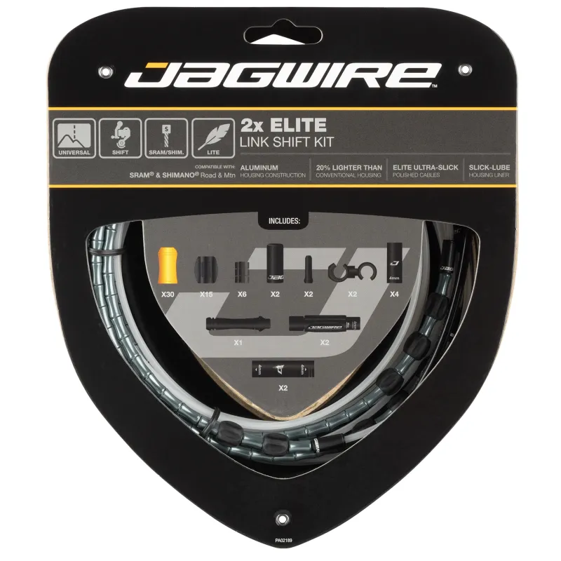 Kit câble et gaine articulée dérailleur double plateau - Précision de passage - JAGWIRE