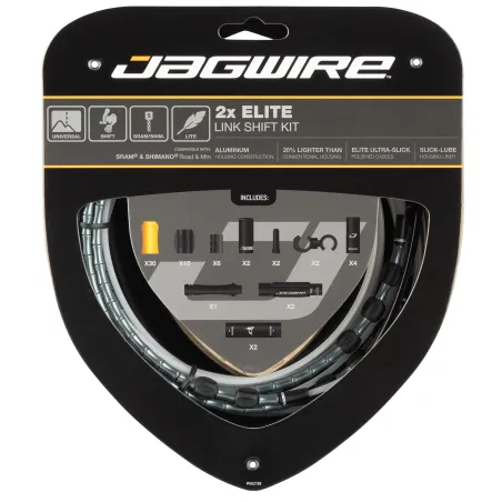 Kit câble et gaine articulée dérailleur double plateau - Précision de passage - JAGWIRE