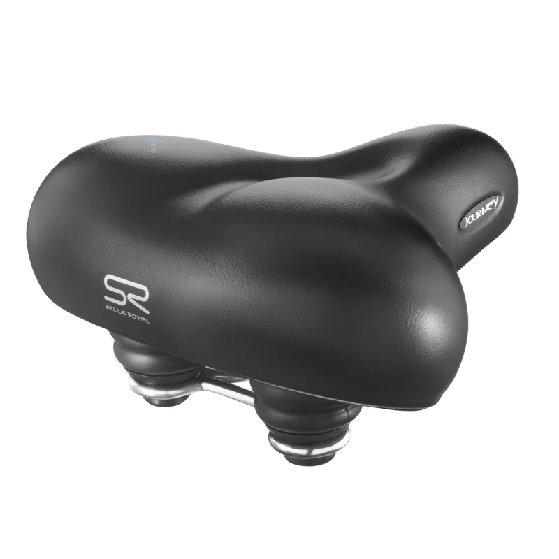 Selle vélo voyage confort noir - Position de conduite détendue - SELLE ROYAL