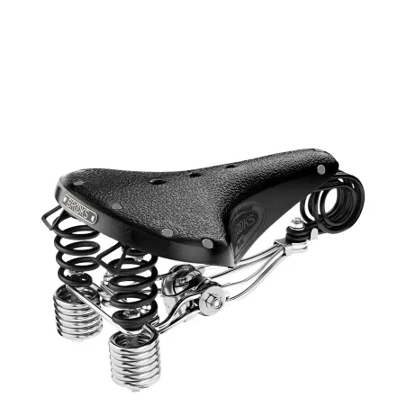 Selle vélo en cuir large noire - Confort assise ample - BROOKS