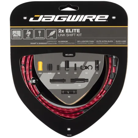 Kit câble et gaine articulée dérailleur double plateau - Précision de passage - JAGWIRE