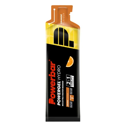 Gel energetique hydratant vélo orange - Energie et hydratation en effort boite de 24 - POWERBAR