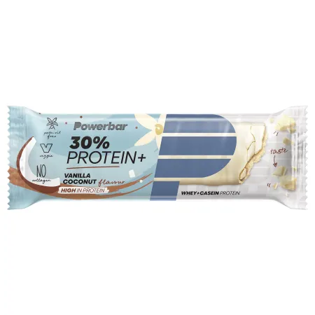 Barre proteinee vélo vanille coco - Recuperation musculaire boite de 15 - POWERBAR