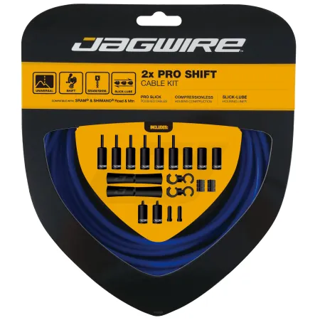 Kit de câbles de dérailleur vélo double - Gaine et câble haute performance - JAGWIRE