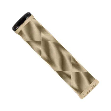 Grip vélo route Strata beige - Fixation verrouillable et confort main - LIZARD SKINS