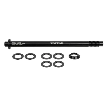 Axe traversant porte-bagage vélo - Compatible filetage Shimano e-Thru 1,5mm - TOPEAK