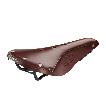 Selle vélo en cuir naturel marron - Confort longue distance cycliste - BROOKS