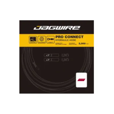 Durite hydraulique frein vélo rouge baie - Connexion rapide freinage fiable - JAGWIRE