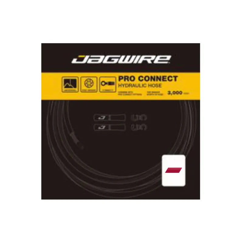 Durite hydraulique frein vélo rouge baie - Connexion rapide freinage fiable - JAGWIRE