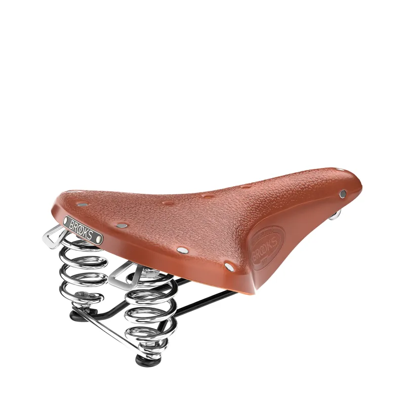 Selle vélo en cuir miel - Confort randonnée et route - BROOKS