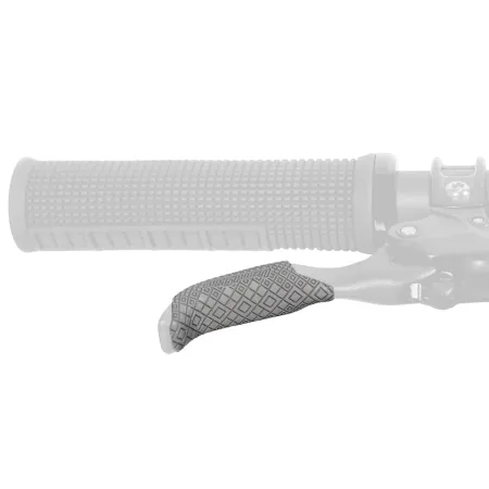 Revetement de levier vélo gris - Meilleure prise en main freinage - LIZARD SKINS