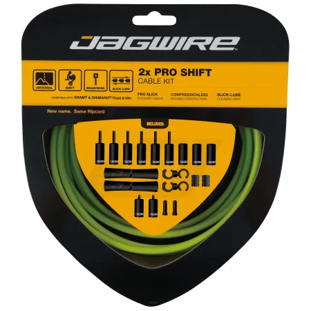 Kit de câbles de dérailleur vélo double - Gaine et câble haute performance - JAGWIRE