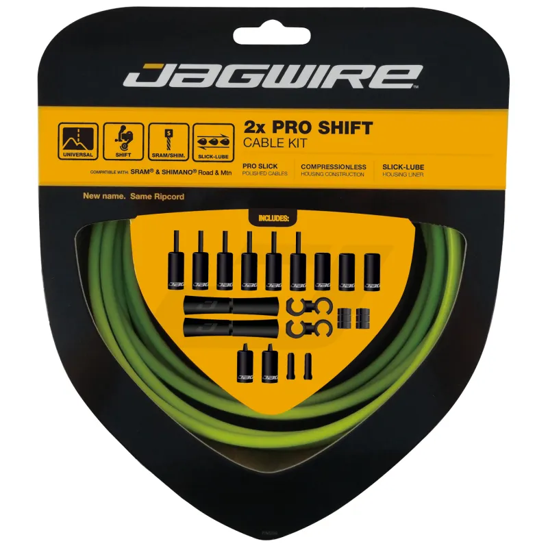 Kit de câbles de dérailleur vélo double - Gaine et câble haute performance - JAGWIRE