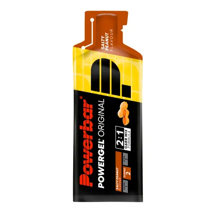 Gel energetique cyclisme cacahuete salee - Coup de boost rapide boite de 24 - POWERBAR
