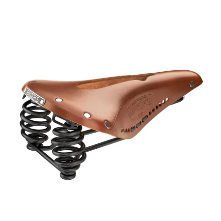 Selle vélo cuir sculpté - Confort longue distance cycliste - BROOKS