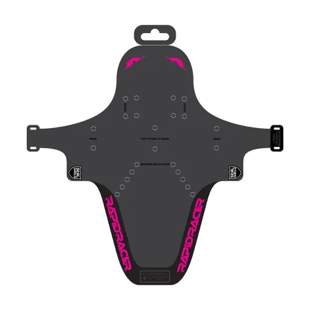 Protection de cadre vélo enduro magenta grand format - Anti-eclats renforce VTT descente - RRP