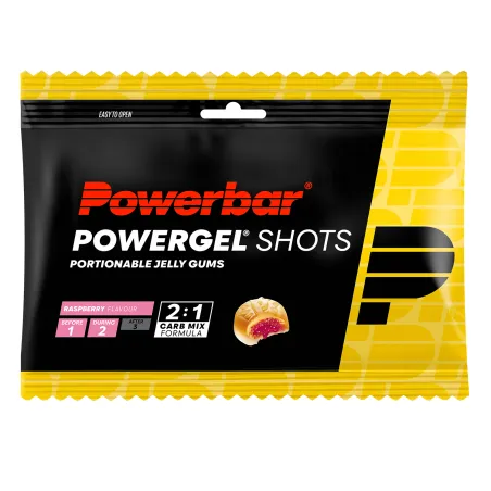 Bonbons energetiques cyclisme framboise - Energie rapide et pratique boite de 24 - POWERBAR