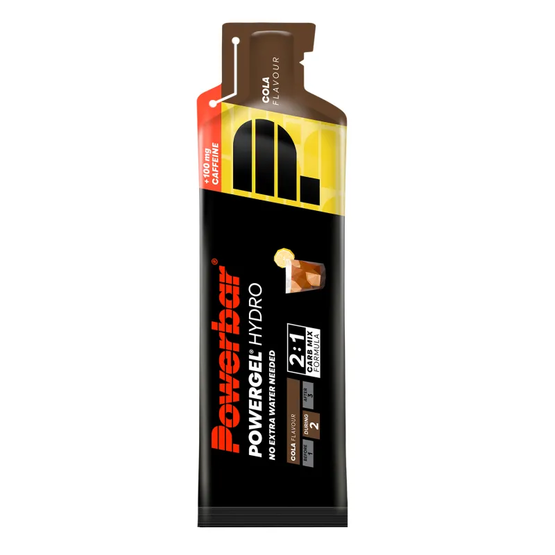 Gel energetique hydratant vélo cola cafeine - Energie et hydratation en effort boite de 24 - POWERBAR