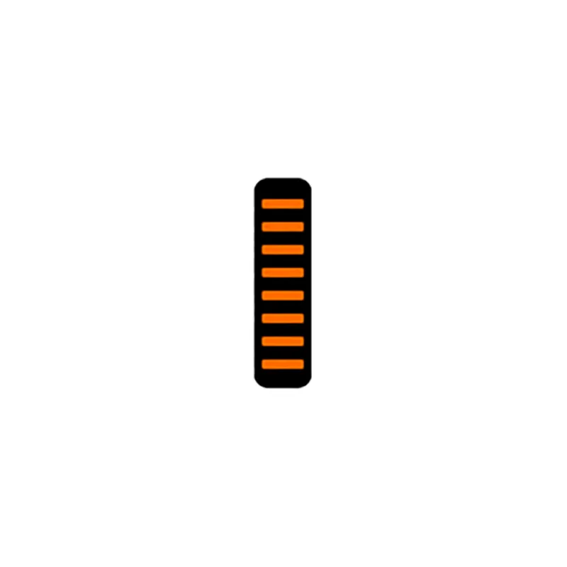 Sticker collier protection cadre arrière orange - RRP