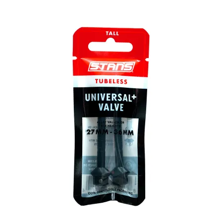 Valves tubeless universelles longues - Compatibilité jante haute - STANS