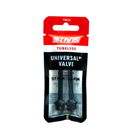 Valves tubeless universelles longues - Compatibilité jante haute - STANS